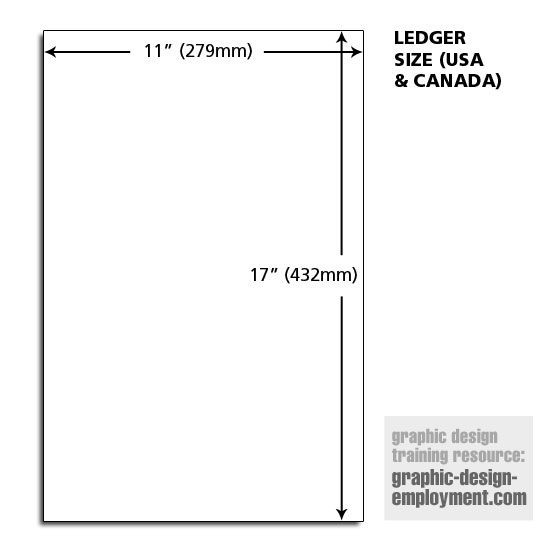 Ledger Paper Dimensions